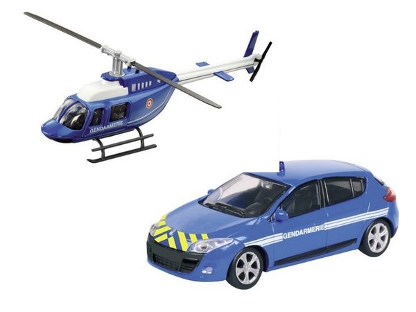 Renault Megane + hélicoptère Gendarmerie MONDO MOTORS