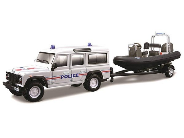 Land Rover Defender 110 + Embarcation Police BBURAGO